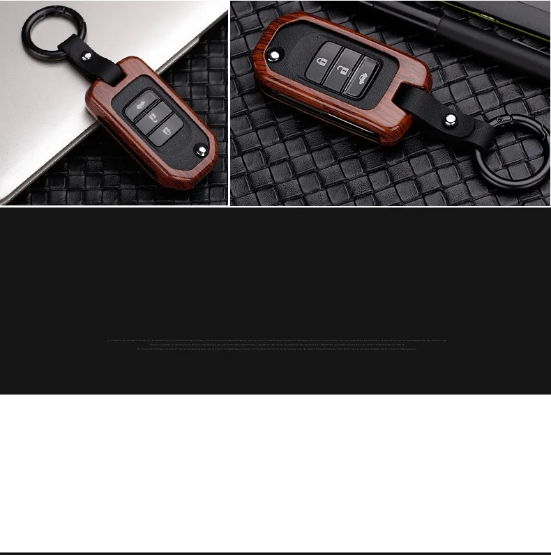 Углеродное волокно, брелок для автомобильных ключей, кармашек для часов чехол для Honda Civic CR-V HR-V Accord jade Crider Odyssey-18 дистанционная защита