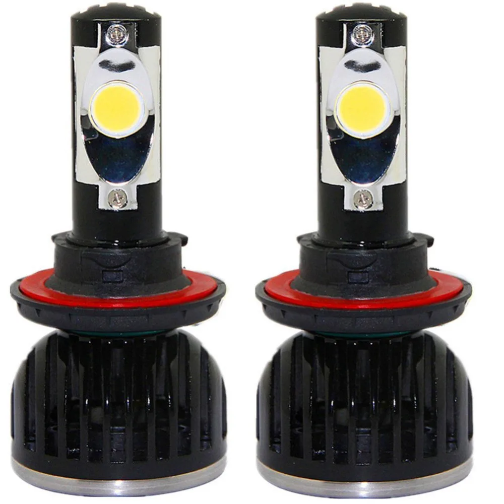 2*LED Car Headlight Bulbs Ballasts Kit High Low Beam Kit H13 64w 7