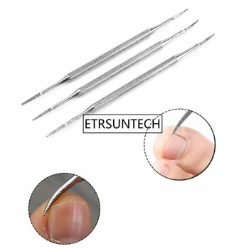 Cheap Double Ended Pedicure Blacks File Satin Edge Ingrown Toe Nail Lifter Onychomycosis Paronychia Podiatry Foot Rasp Instrumen F1777