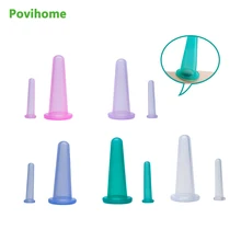 2 шт., чашка для ухода за здоровьем, антицеллюлитные силиконовые вакуумные банки для тела, массажер для лица, массажер для спины, силиконовые чашки, присоска для насоса