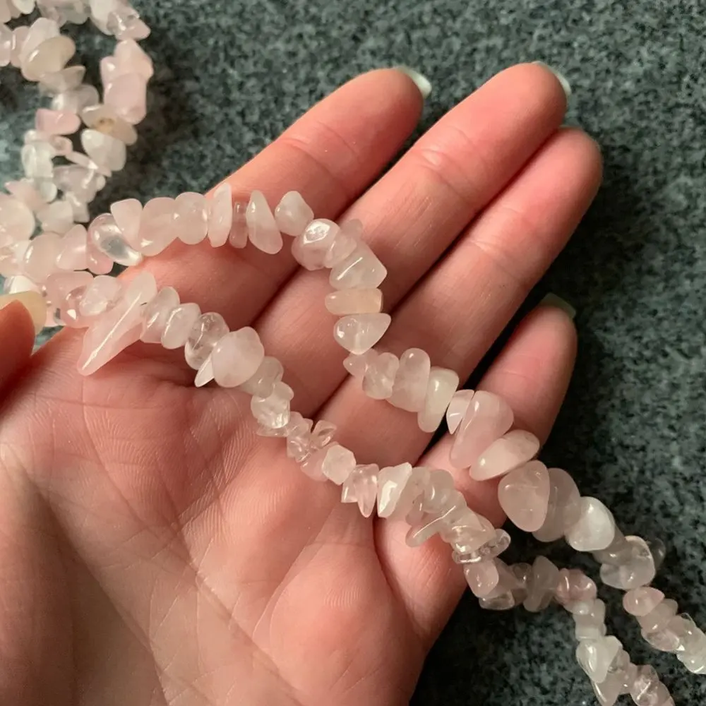 rose quartz beads