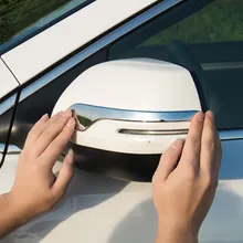 KOUVI 2 шт. автомобильные аксессуары Стайлинг для Honda CRV CR-V зеркало заднего вида отделка ABS хромированная боковая защитная лента для зеркала