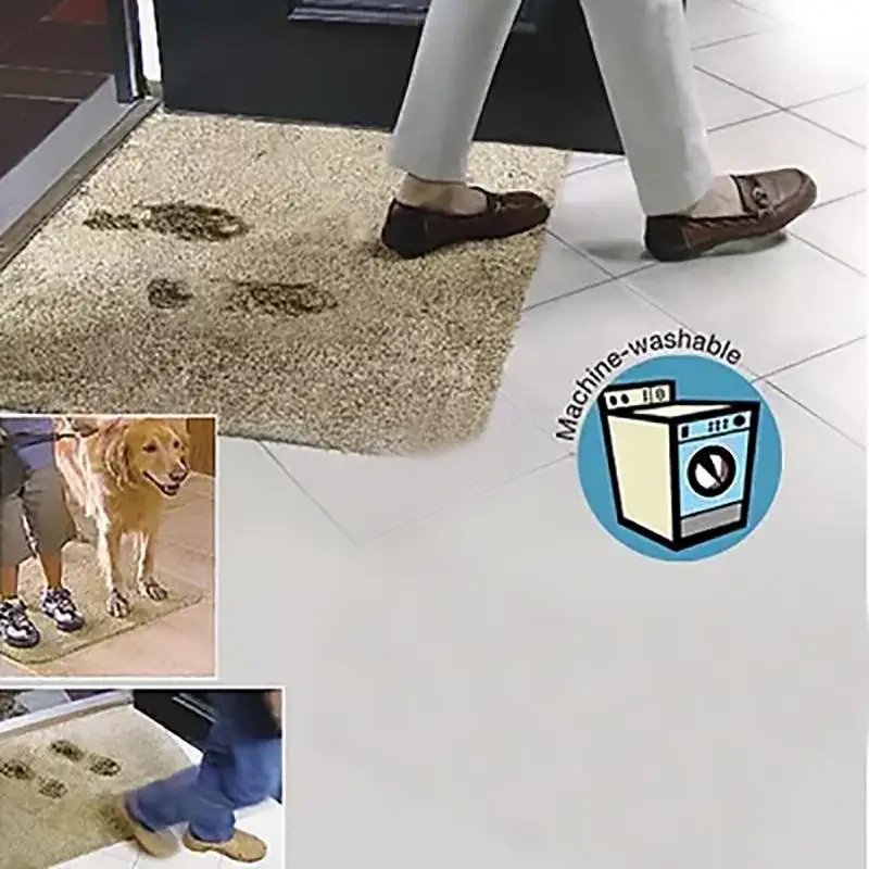 

Thick Micro Fiber Door Mat Super Mug Absorbent Includes Water Proof Liner Clean Door Step Super Absorbent Doormat As Seen On TV