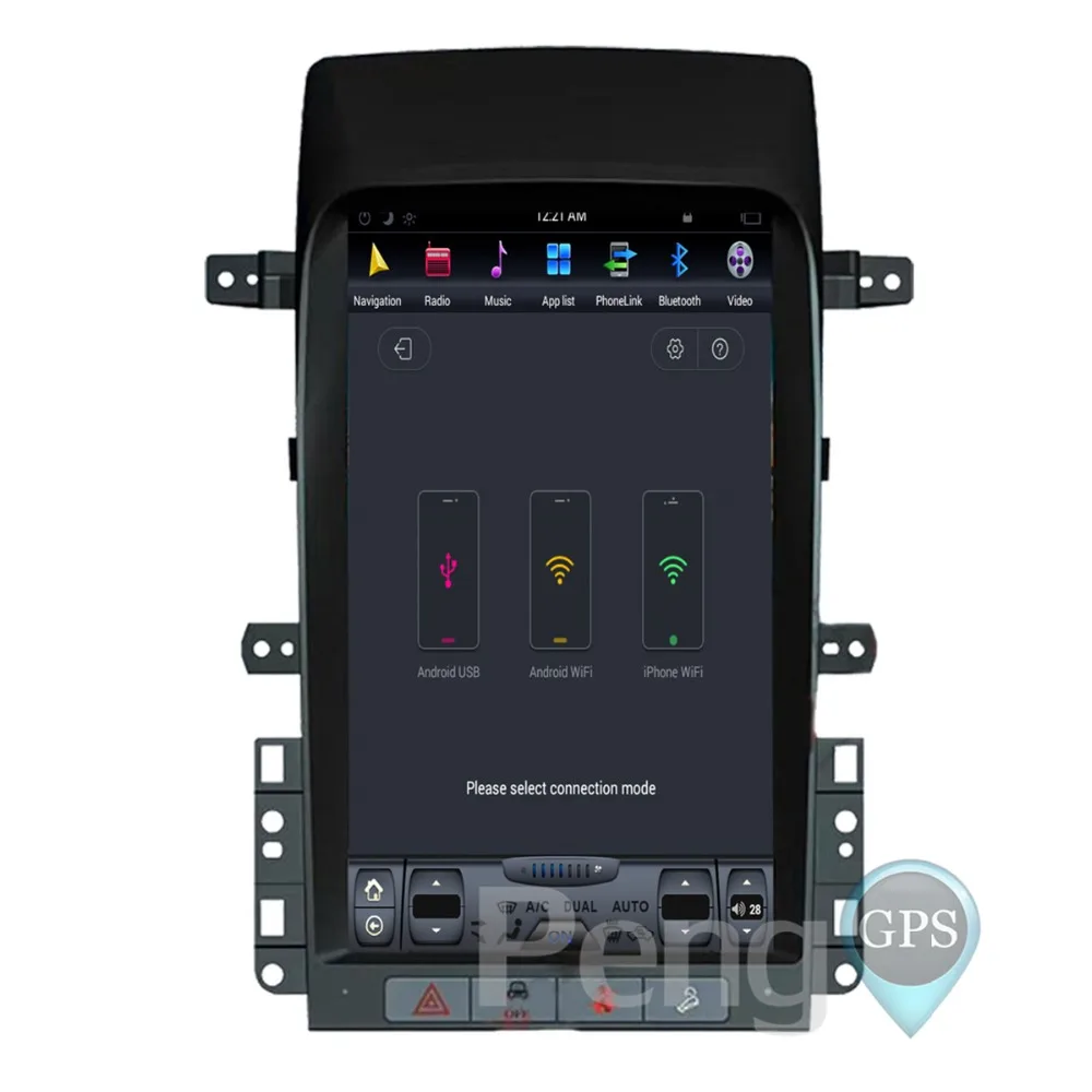Best Tesla Style Android 6.0 Quad Core Car GPS Navigation DVD Player for Chevrolet Captiva (Factory Navi) 2013 2014 2015 2016 2017 5