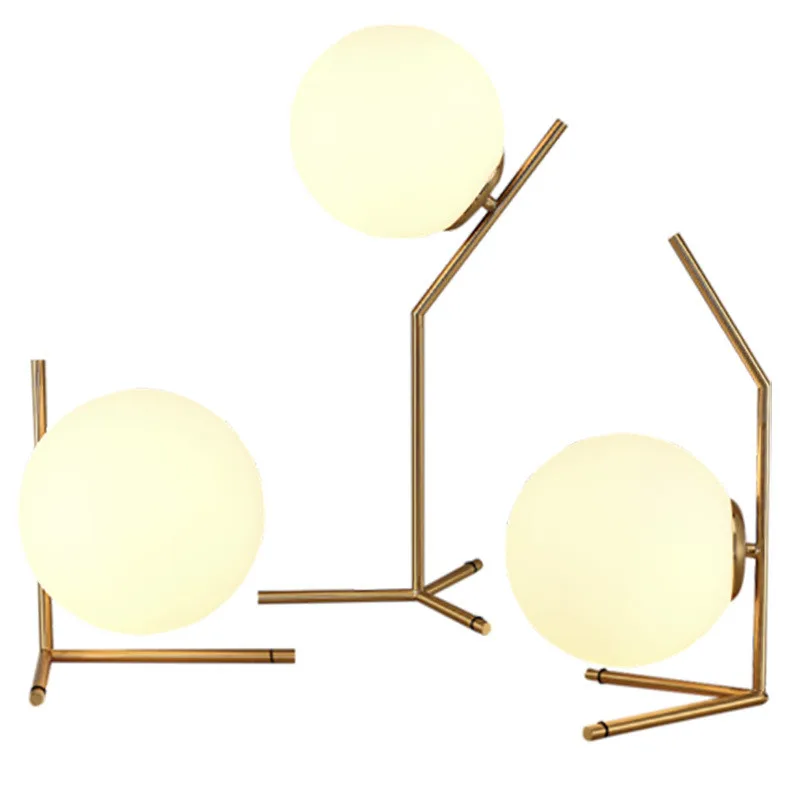  Star wish Modern nordic Glass ball table lights Retro Vintage desk Lamp E27 Loft for bedroom beside