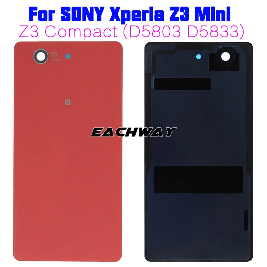 New Rear Door Battery Back Housing Glass Replacement Cover Case For Sony Xperia Z1 Z2 Z3 Z3 Compact Mini With Logo (8)