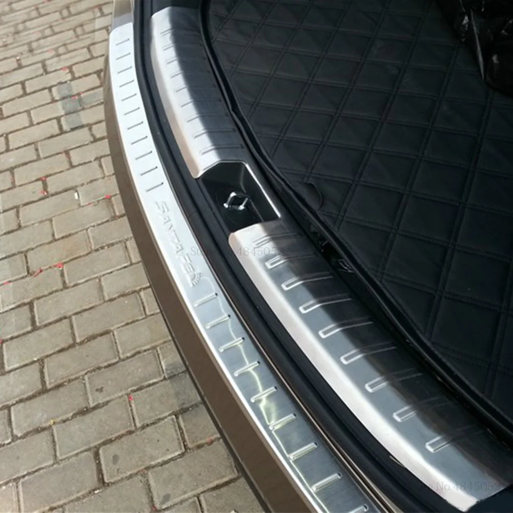 1 шт. Накладка для Hyundai Santa Fe IX45 2013 2014 2015 педаль заднего бампера из нержавеющей
