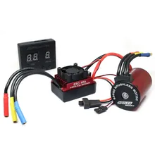 S3650 3500KV бесщеточный двигатель+ 60A ESC+ программная карта комбо для 1/10 RC автомобиль грузовик