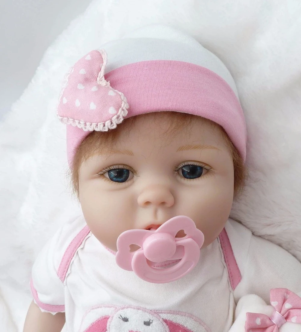 22 In スーパーかわいい双子の女の赤ちゃんのベベ Bonecas 着用ピンクバニーセットベスト子供のギフトシリコンリボーンベビードール人形 Reborn Baby Doll Silicone Reborn Baby Dollssilicone Reborn Babies Aliexpress