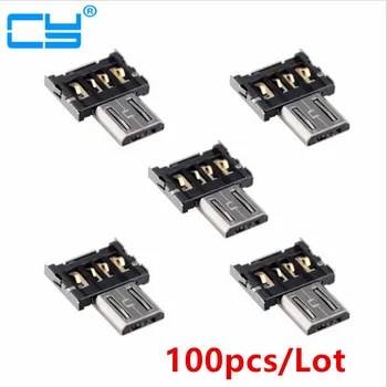 

100pc /lot Ultra Mini DM Micro USB 5pin OTG Adapter Adaptor Connector for Cell Phone And Tablet PC & USB Cable & Flash Disk