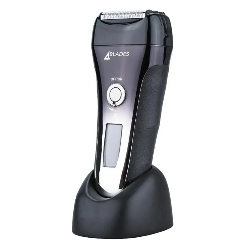 

KM-5598 Man Beard Shaver Reciprocating LCD Floating Razor with 4 Blades