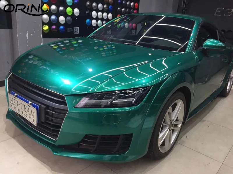 Glossy Metallic Emerald Green Vinyl Film-1