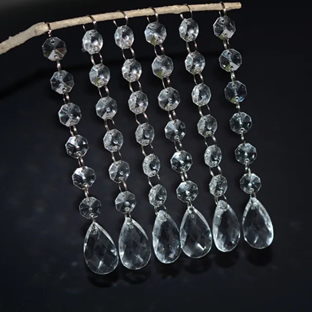 30pcs Clear Crystal Acrylic Bead Garland Chandelier Hanging Wedding 30pcs Clear Crystal Acrylic Bead Garland Chandelier Hanging Wedding Party Decoration