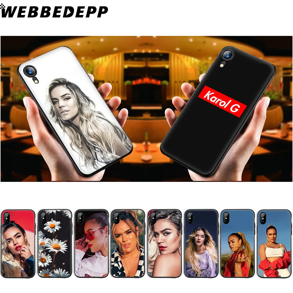 WEBBEDEPP Karol G Soft Silicone Case for iPhone 11 Pro Xr Xs Max X or 10 8 7 6 6S Plus 5 5S SE |