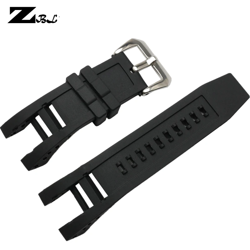 

Waterproof silicone bracelet watch 32*26mm for invicta thick black rubber watchband straps for wrist watches