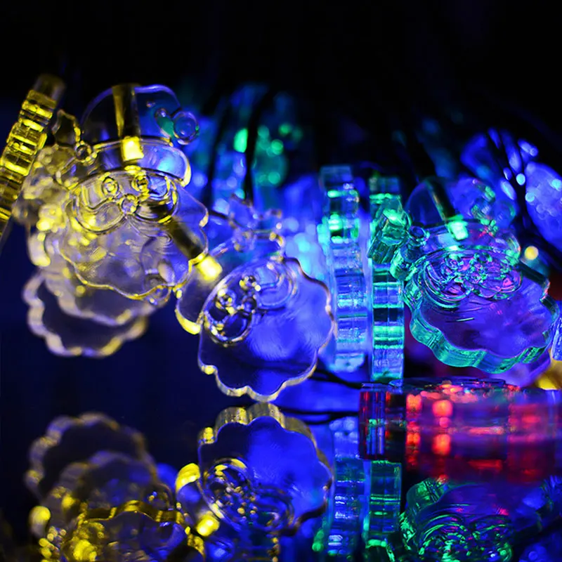 

5M 20 Leds Santa Claus LED Fairy String Lights Solar Operated Holiday Christmas Party Wedding Decoration Fairy Lights #
