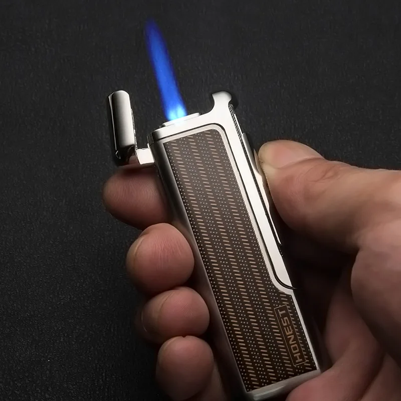 1 шт. ветрозащитная горелка Зажигалка многоразовая Бутановая газовая турбо