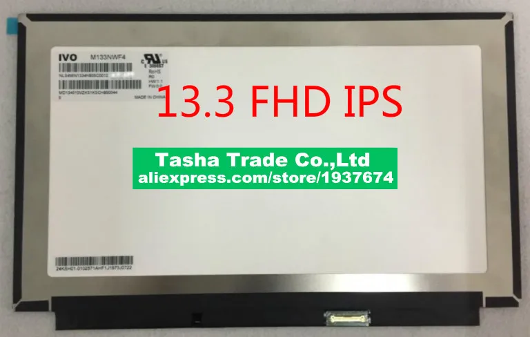 FHD IPS ЖК-экран 13 3 дюйма M133NWF4 R0 1920*1080 дисплей для ноутбука eDP 30 контактов 72% NTSC M133NWF4-R0 |