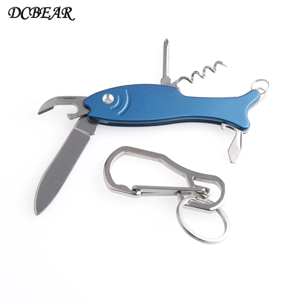 

Fashion Keychain Swiss Knife Multi Folding Pocket Knife Outdoor Camping Survival EDC Hand Tool SW08B