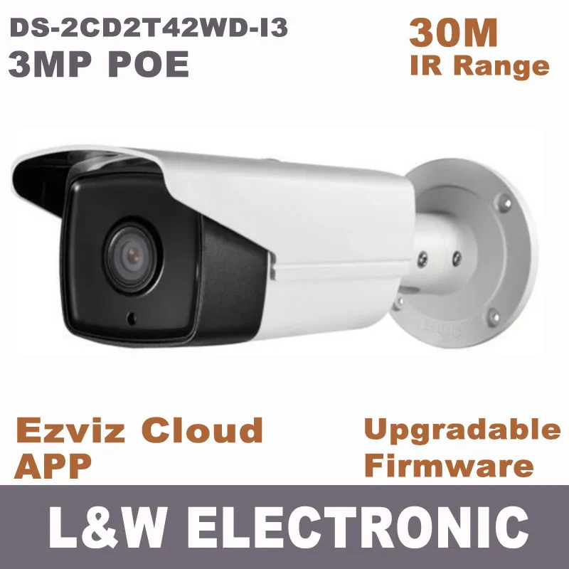 Hikvision hik 4MP ip-камера 30 м ИК PoE с Открытый ipcam DS-2CD2T42WD-I3 заменить DS-2CD2232-I5 ds-2cd2232 ds-2cd2232-i DS