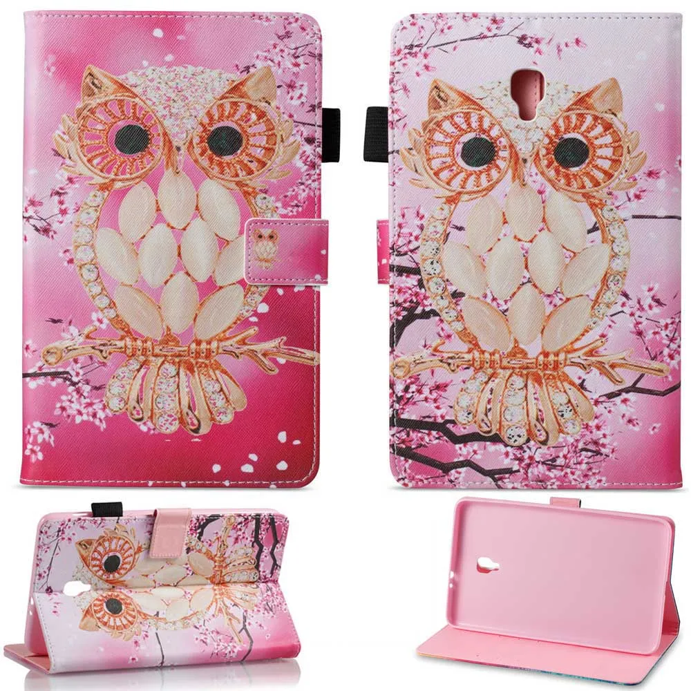 Tablet Case For Samsung Galaxy Tab A 8.0 2017 SM-T380 T385 Fashion Print Leather Wallet Flip Case Smart Cover Wake Sleep (8)