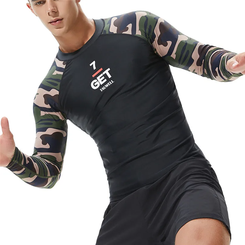 UV Protect Surfing Rash Guard Men Swimwear Long Sleeve Swimsuit Mens Rashguard Surf Shirt For Swimming Sailing Diving Wetsuits 2 (6)