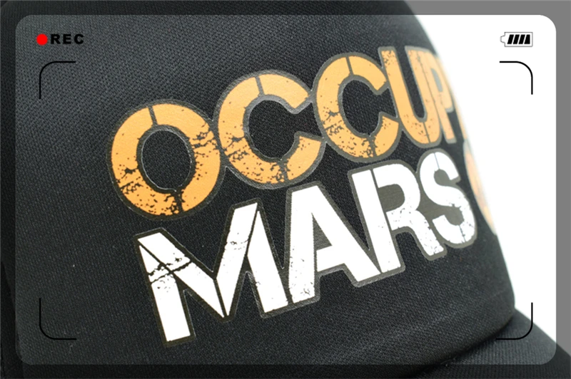 Кепка-бейсболка CLIMATE OCCUPY MARS Expanse Rocket Mars Мужская шапочка из спандекса Мужская шляпа наружная космическая мускус летние бейсбольные кепки в стиле хип-хоп шляпа мужская