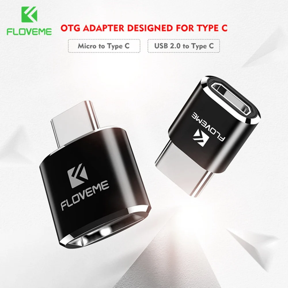 Floveme OTG Тип c адаптер для Samsung Galaxy Note 8 S8 плюс oneplus 3 т Micro USB 2.0 мужской конвертер