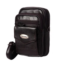 Мужская поясная сумка из натуральной кожи, маленькая сумка-мессенджер, Мягкая 5 поясная сумка из воловьей кожи, повседневная сумка для мобильного телефона 5,3 дюйма, сумка для велосипеда