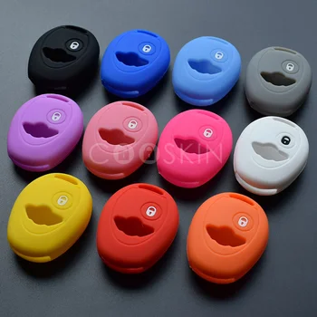 

Silicone Rubber Car Key fob Shell Cover Cap Set cap for BMW Mini Cooper R50 R53 remote Protected skin styling ACCESSORIES