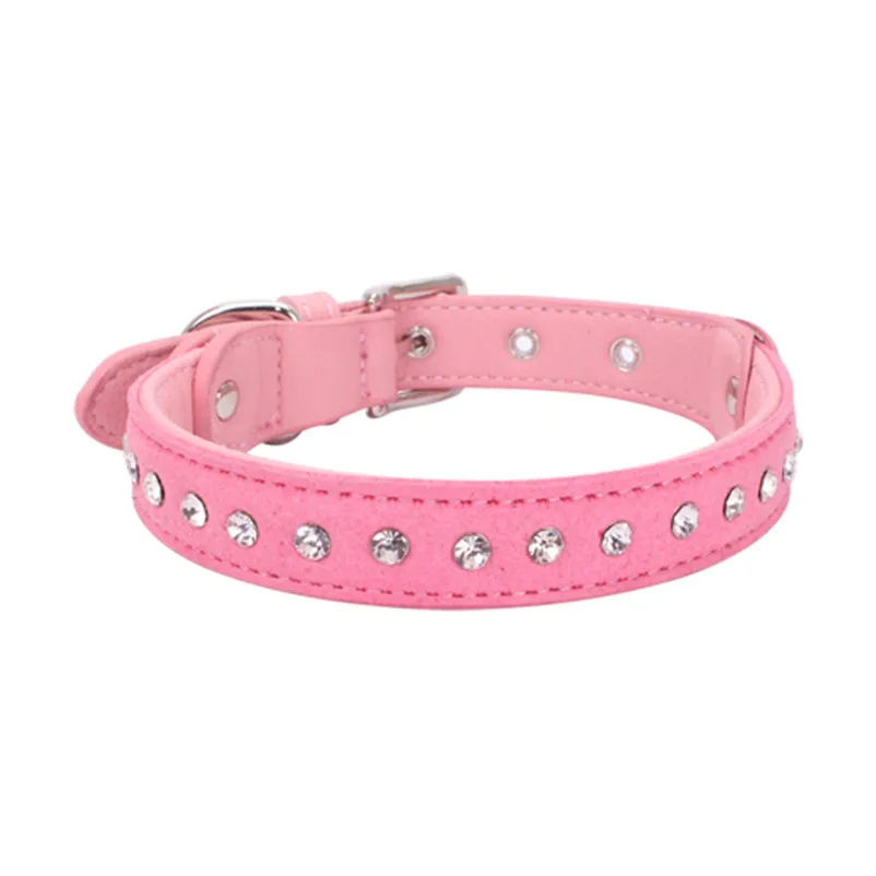 Fashion Cute collar for cats Exquisite Adjustable Diamond Dog Puppy Collars Accessories pet Product Leash and Harnesses A14 (10)