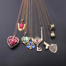 Ожерелье с мечом Legend of Zelda 10 стиль ожерелье Красное сердце и глаз ключ кулон любовники Пара Ожерелье Женщины Мужчины подарок