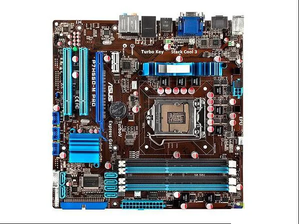 

ASUS used original P7H55D-M PRO LGA 1156 DDR3 for i3 i5 i7 cpu 16GB USB2.0 H55 Desktop motherboard
