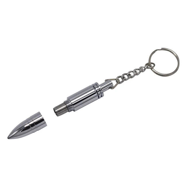 In acciaio inox Pallottola cono cigar punch cutter con la catena Chiave del meta In acciaio inox Pallottola cono cigar punch cutter con la catena Chiave del meta
