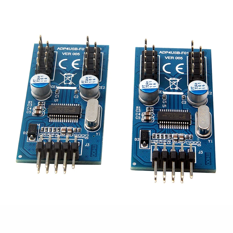 Motherboard Usb 2.0 Cabeçalho 9pin 14 Hub Extensão Adaptador Splitter Macho para Machos 30cm 9pin Cabo Interno - Imagem 3
