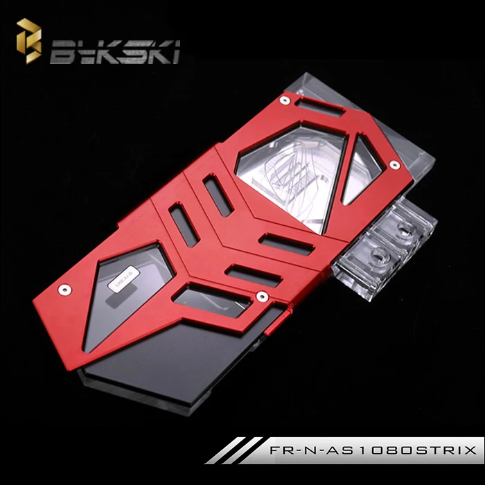 Bykski FR-N-AS1080STRIX, полное покрытие видеокарты блок водяного охлаждения с объединительной платой для Asus GTX1080TI 1080 1070