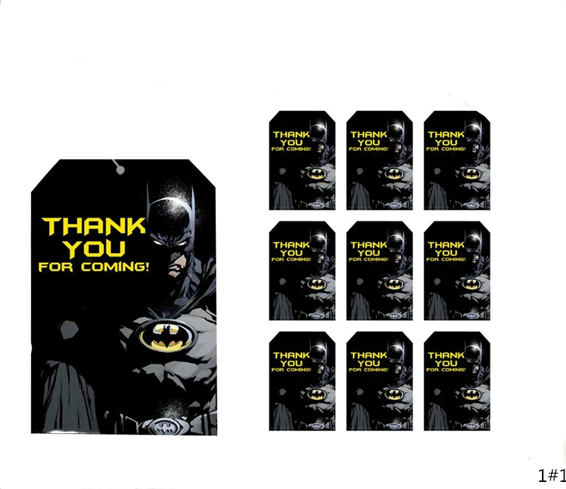 

Batman Thank You Tags Birthday Favor Tags, Party Tags Kids Party Baby Shower decoration Supplies