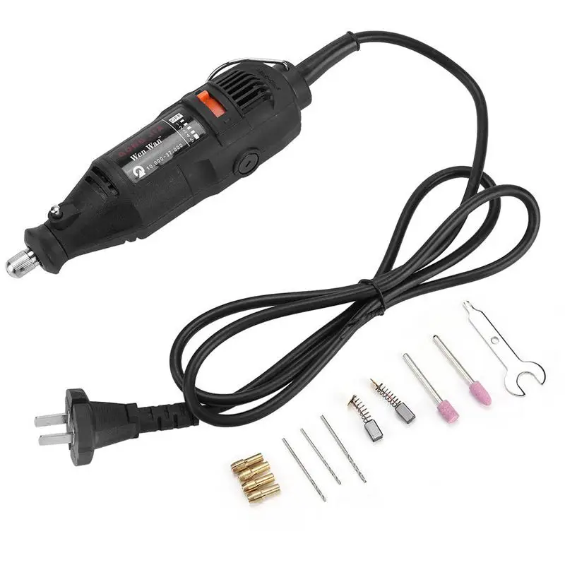 

Hot 180W 220V Small Electric Grinder 5 Positions Variable Speed Grinding Tool EU Plug