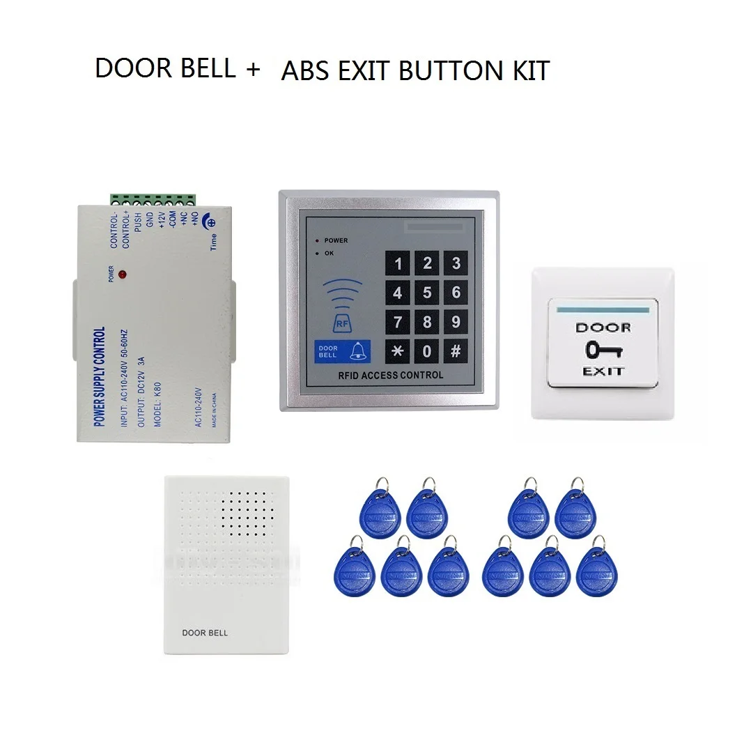 Прямая Фабрика RFID система контроля доступа двери комплект блок питания управления Rfid считыватель код клавиатуры 125 кГц - Цвет: 3
