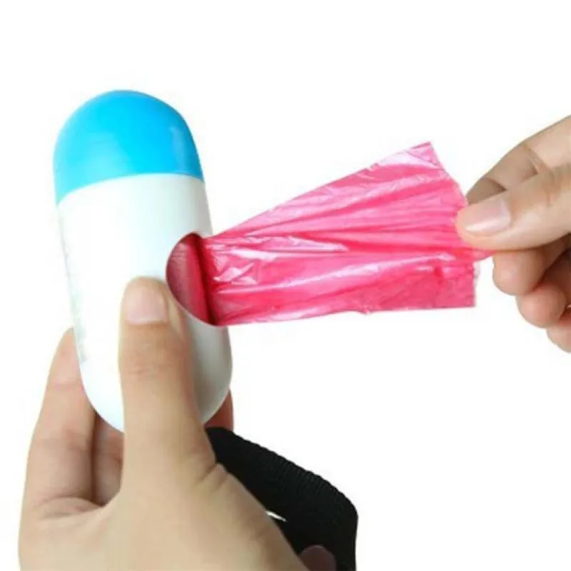 

20pcs Bags Portable Rubbish Bags Baby Diapers Abandoned Bags capsule holder Dispenser mouth pet Poop Garbage Bag Outdoor holder