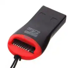 Практичная Мода Горячие свистки и amp USB кард-ридер для Micro SD 2 GB до 64G SPCA черный красный