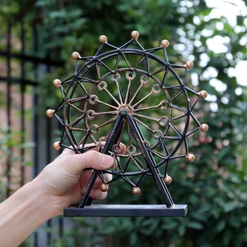 

Fashion Metal Ferris Wheel Crafts Style Home Decor Creative Ornament for Home or Office Furnishing Articles Handwork Craft