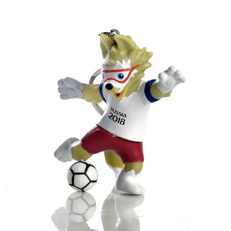 Русские слова Кубок 3D талисман кукла брелок Zabivaka игрушка футбольный матч стоящий раздел 3D талисман сувениры