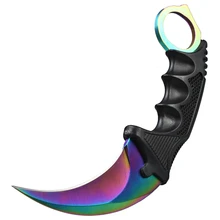 Нож Karambit CS GO, контр страйк, ножи для выживания, охоты, тактический нож с фиксированным лезвием, походный инструмент, Herramientas, ножи Kerambit