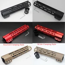 10 ''дюймовый Keymod/M-lok зажимной стиль черный/красный/коричневый цвета монолитный верхний поручень рельсовый прицел система крепления