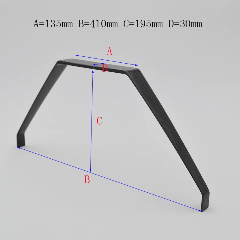 Шасси из углеродного волокна шасси для Sbach 30cc Як 26cc для неподвижного крыла бензиновый двигатель RC самолет 135*410*195*30 мм
