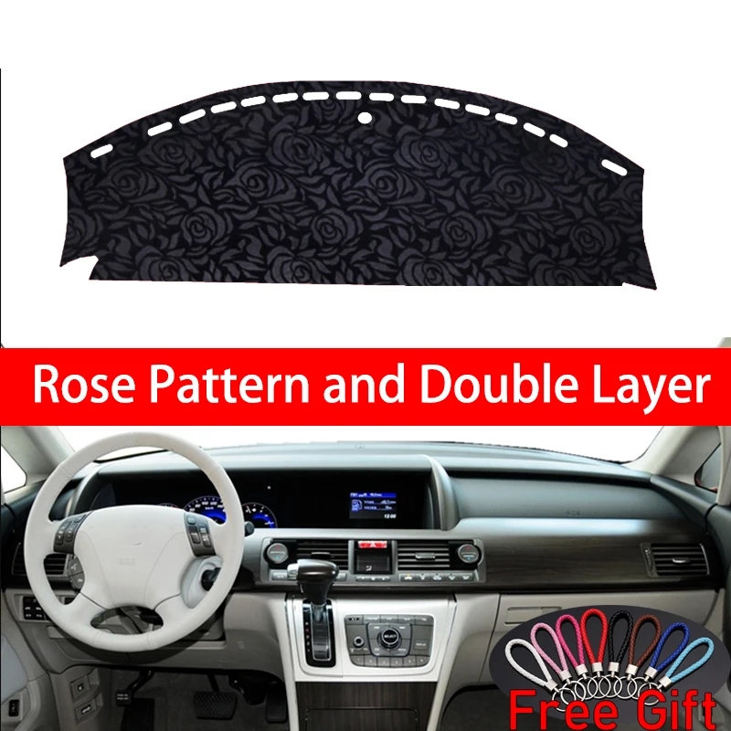 

Rose Pattern For Honda elysion 2012 2013 2014 2015 Dashboard Cover Car Stickers Car Decoration Car Accessories Interior Decals