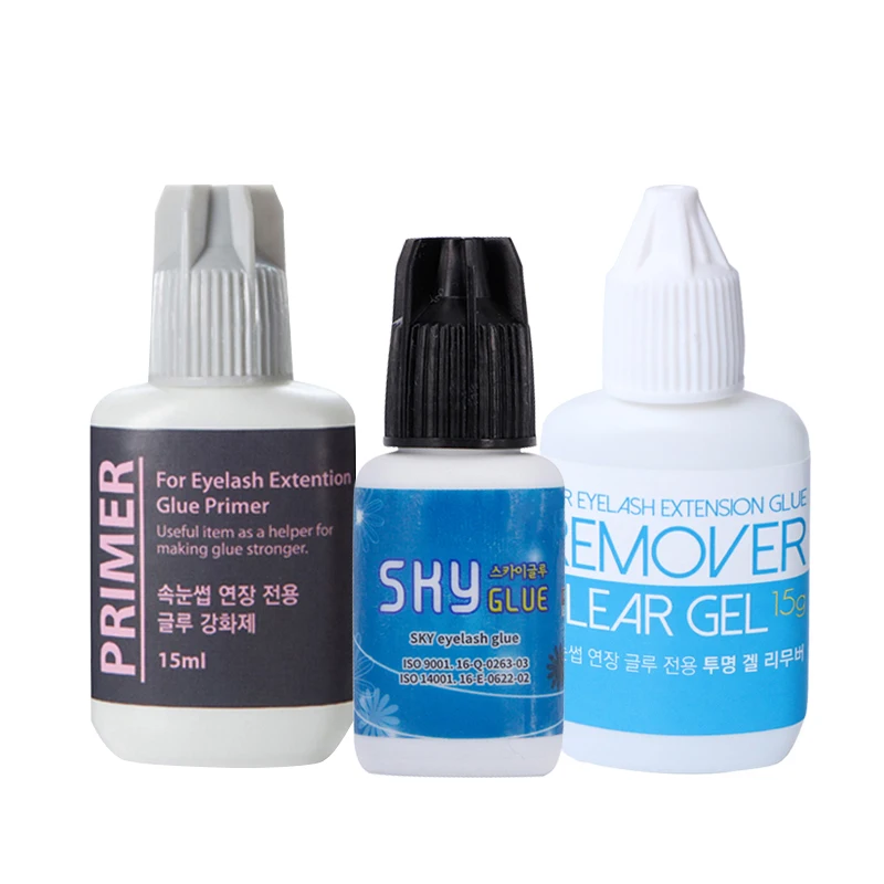 

15ml Glue Primer and 15g remover and 5g SKY glue Used on Roots of False Eyelashes