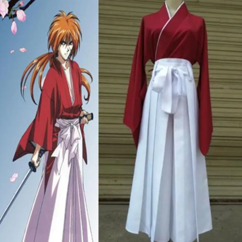 Rurouni Kenshin палач Himura Kenshin кимоно Kendo костюм для косплея