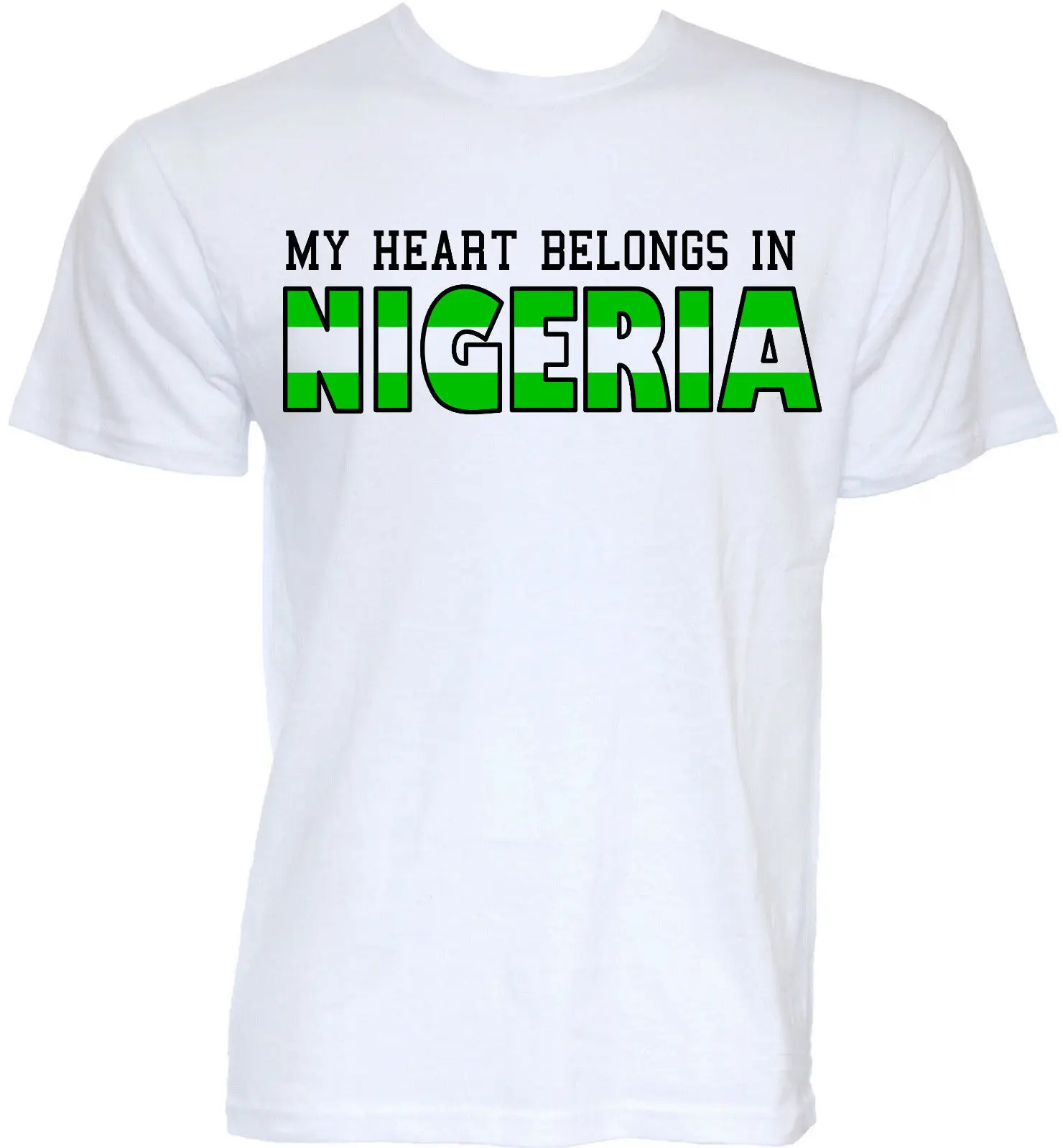 MENS FUNNY COOL NOVELTY NIGERIA NIGERIAN FLAG SLOGAN T SHIRTS JOKE